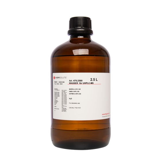 Ūdens UHPLC-MS gradientam, 2,5 L CHEMSOLUTE® 428.2500