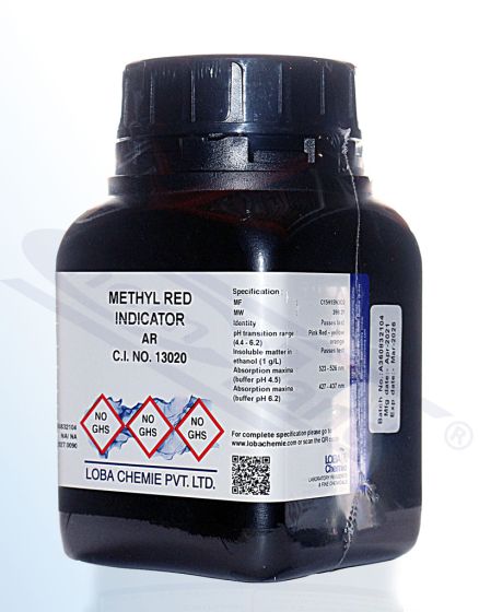 Methyl red indicator AR/ACS c.i.no.13020  -  100 g