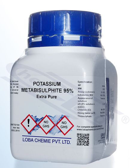 Potassium metabisulphite 95% extra pure  -  500 g