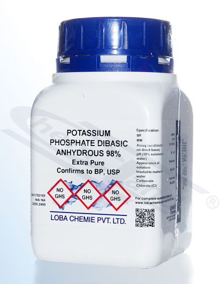 Potassium phosphate dibasic anhydrous 98% extra pure  -  500 g