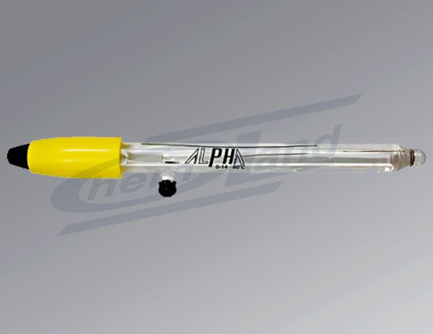 Elektrodi un sensori, pH elektrods stikls 0-14 krāsa dzeltena