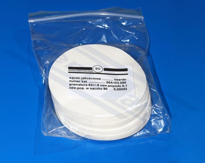 Kvalitatīvie papīra apļi, kvalitatīvs filtrpapīrs fast CHEMLAND 055