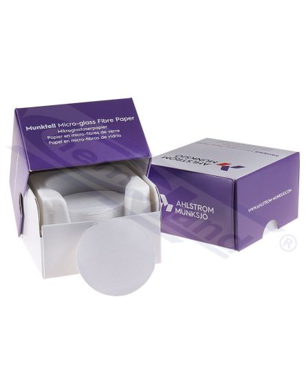 Membrane filters AHLSTROM MUNKSJO, stikla mikrošķiedras filtri MGC 110mm, pkg=100gab.
