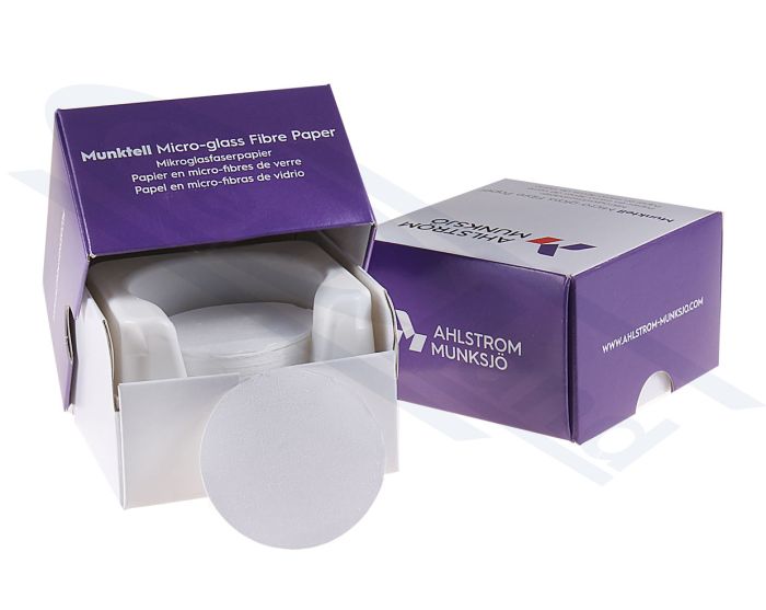 Membrane filters AHLSTROM MUNKSJO, stikla mikrošķiedras filtri MGC 110mm, pkg=100gab.