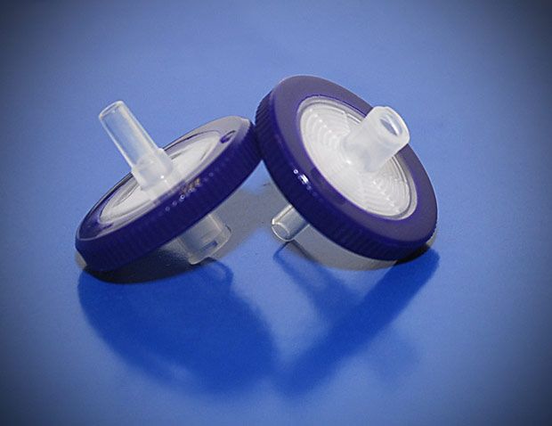 Šļirču filtri Nav sterili, PTFE šļirces filtrs (PREFILTR GF) PTFE 25mm 0,22um 1 gab.